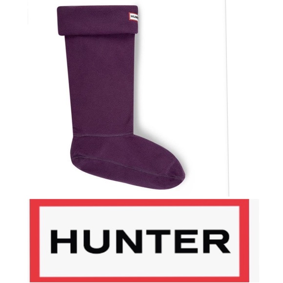 Hunter Boot Socks Violet for Hunter Original Tall Boots Size Medium New With Tag - Picture 2 of 7